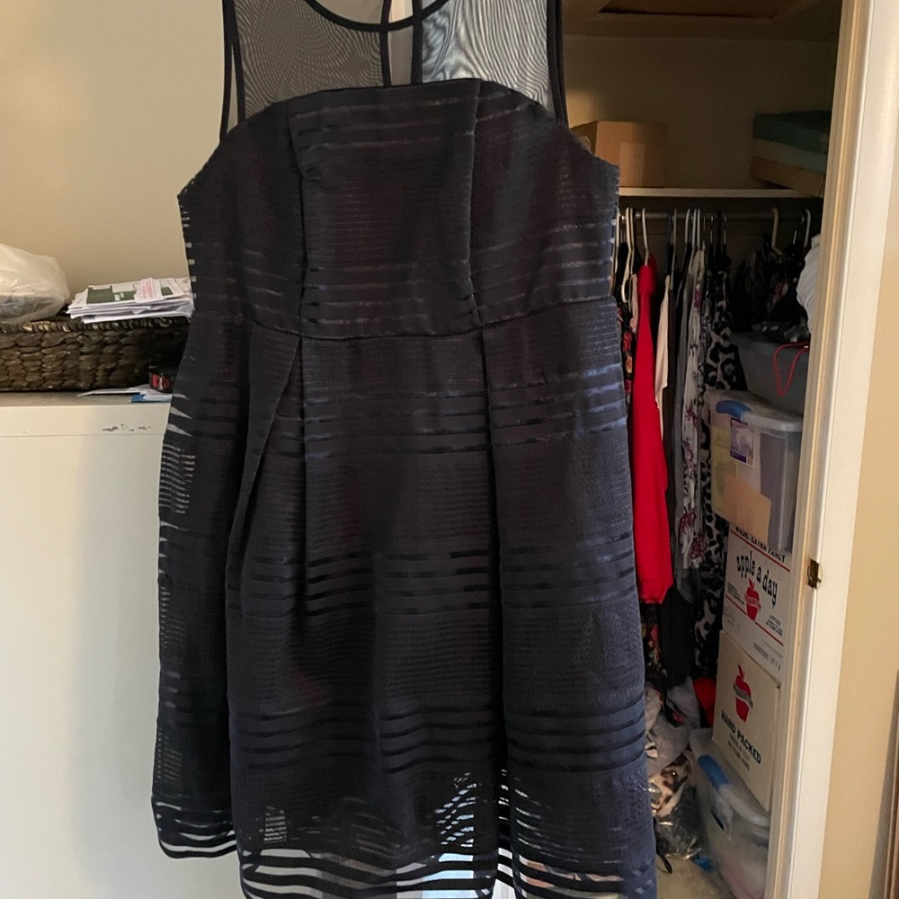 Black dress nice sheer top semi dressy